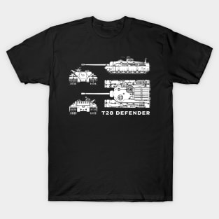 T28 DEFENDER TANK BLUEPRINT T-Shirt